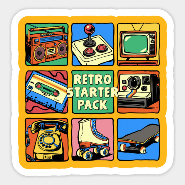 Retro Starter Pack Magnet by GoshWow®