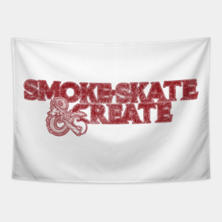 Smoke, Skate & Create Tapestry