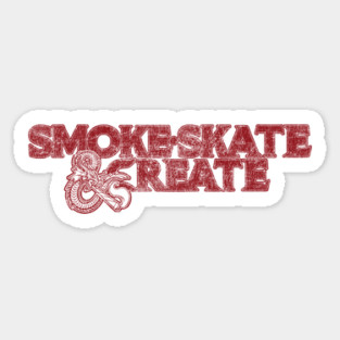 Smoke, Skate & Create Magnet