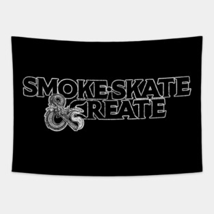 Smoke, Skate & Create Tapestry