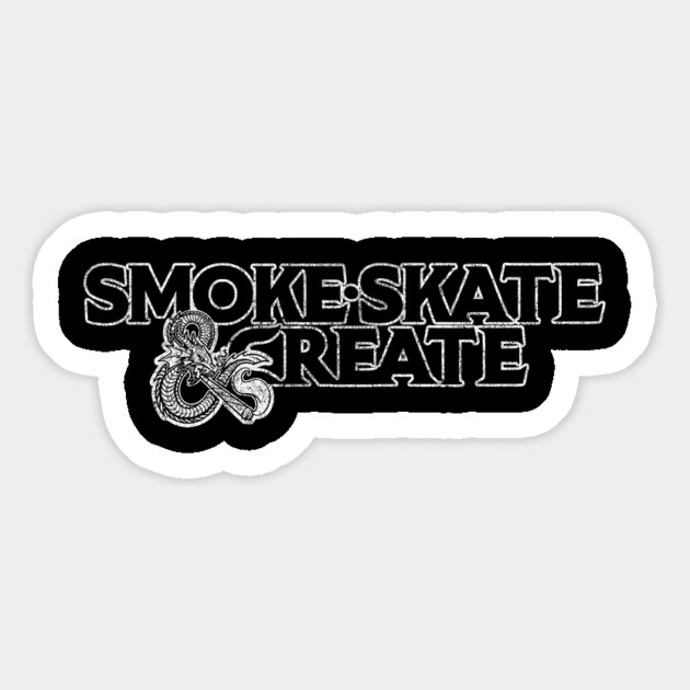 Smoke, Skate & Create Magnet by Wrong