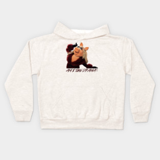 am i the drama - miss piggy Kids Hoodie