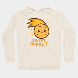 “Sweet Impact – Cosmo Bites Kawaii Cookie Comet Design Hoodie