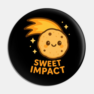 “Sweet Impact – Cosmo Bites Kawaii Cookie Comet Design Pin