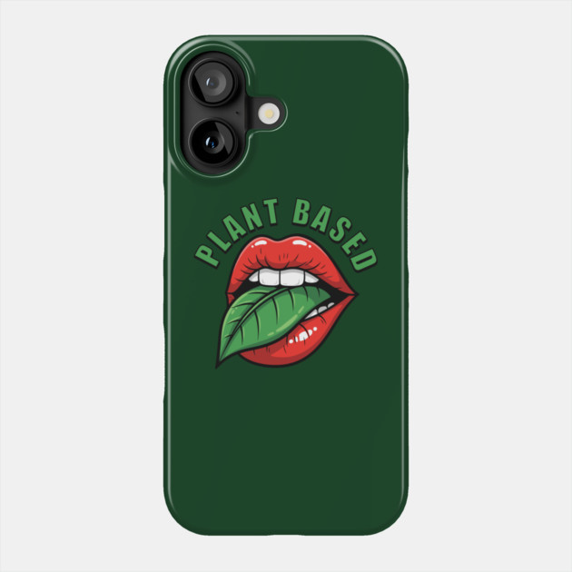 Vegan Vibes Plant-Based Lips Phone Case by enrynz