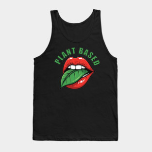 Vegan Vibes Plant-Based Lips Tank Top