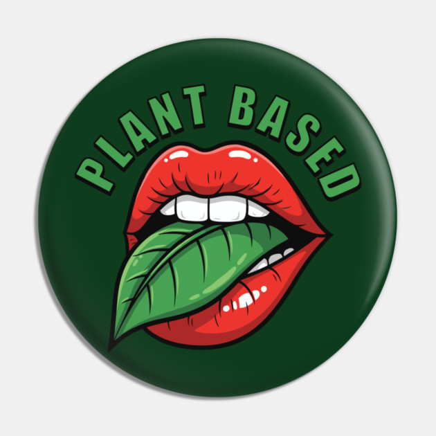 Vegan Vibes Plant-Based Lips Pin by enrynz