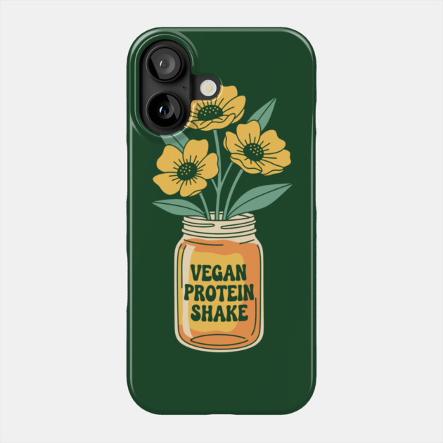 Vegan Protein Shake Phone Case by enrynz