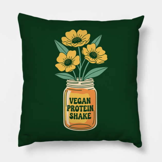 Vegan Protein Shake Pillow by enrynz