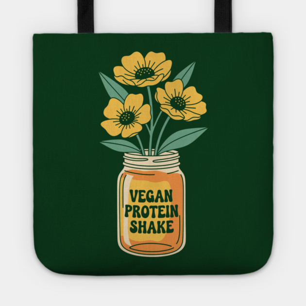 Vegan Protein Shake Tote by enrynz