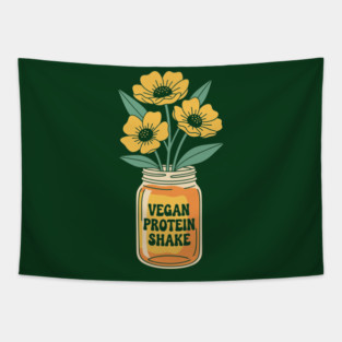 Vegan Protein Shake Tapestry