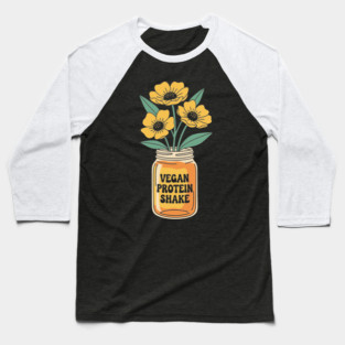Vegan Protein Shake Baseball T-Shirt