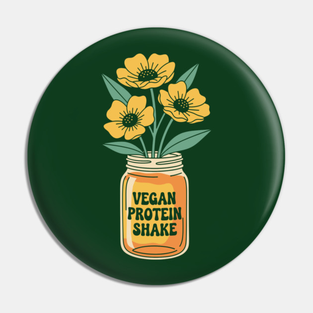 Vegan Protein Shake Pin by enrynz