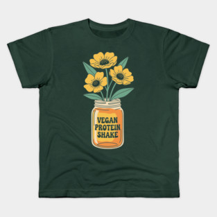 Vegan Protein Shake Kids T-Shirt