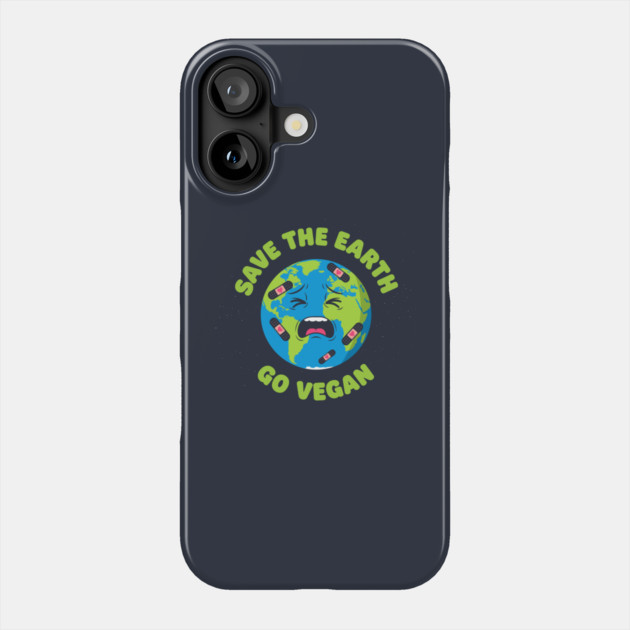 Save the Earth, Go Vegan Phone Case by enrynz