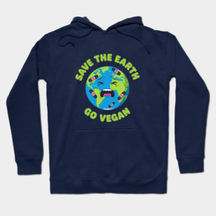Save the Earth, Go Vegan Hoodie