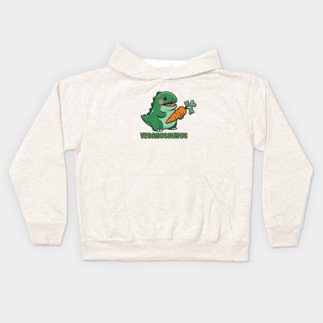 Veganosaurus Kids Hoodie by enrynz