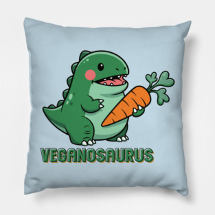 Veganosaurus Pillow