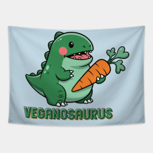 Veganosaurus Tapestry