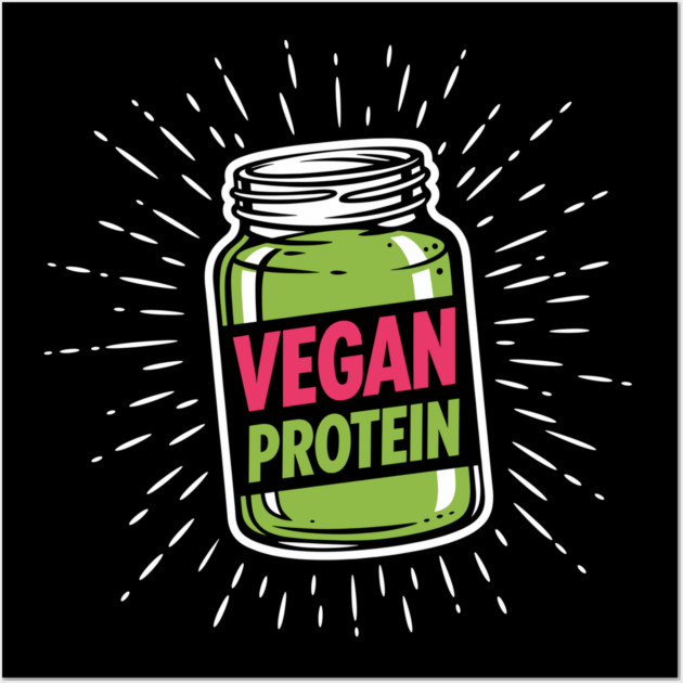 Vegan Protein Wall Art by Digironin