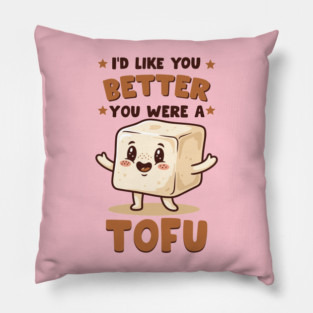 Tofu Love Pun Pillow