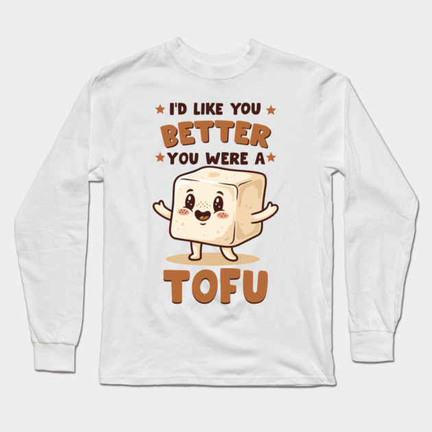 Tofu Love Pun Long Sleeve T-Shirt by enrynz