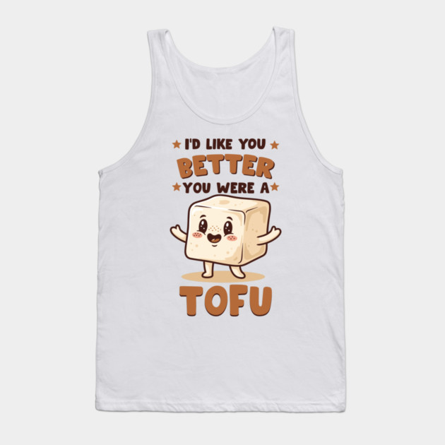 Tofu Love Pun Tank Top by enrynz