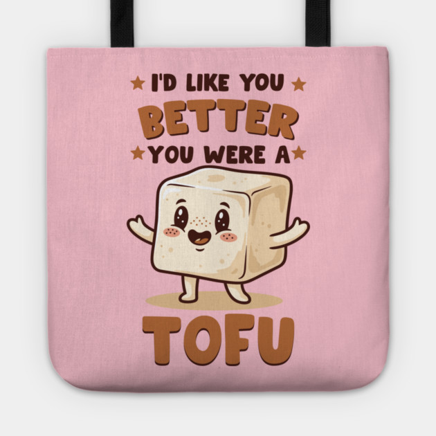 Tofu Love Pun Tote by enrynz