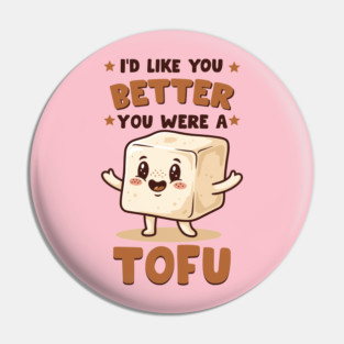 Tofu Love Pun Pin