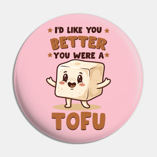 Tofu Love Pun Pin by enrynz