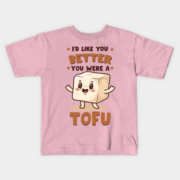 Tofu Love Pun Kids T-Shirt by enrynz