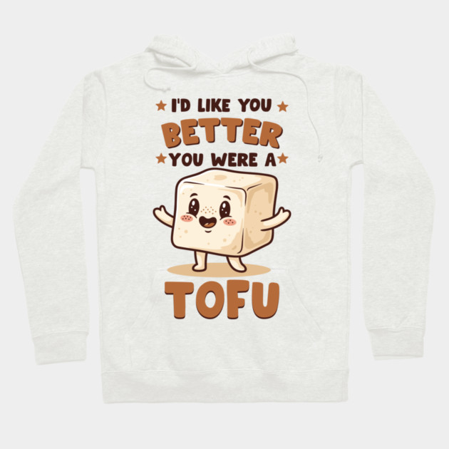 Tofu Love Pun Hoodie by enrynz
