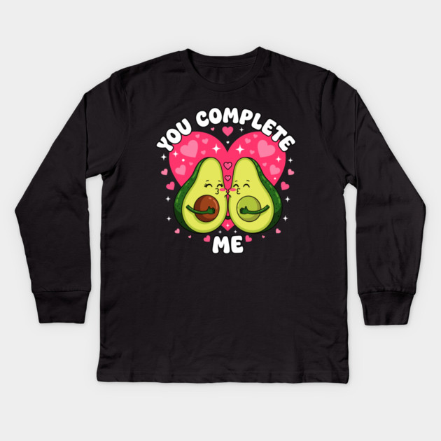 Adorable Avocado Love Kids Long Sleeve T-Shirt by enrynz
