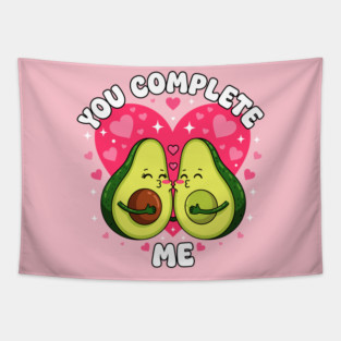 Adorable Avocado Love Tapestry