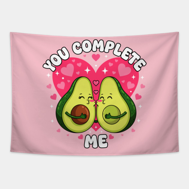 Adorable Avocado Love Tapestry by enrynz