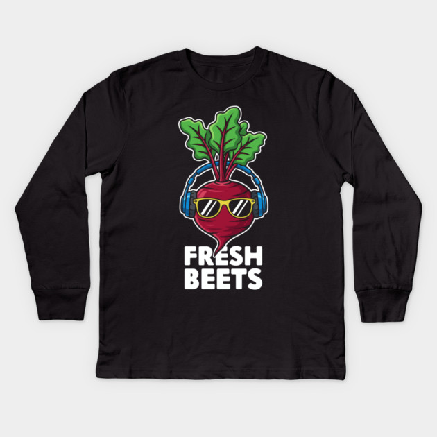 Fresh Beets Kids Long Sleeve T-Shirt by enrynz