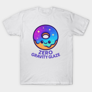 Zero Gravity Glaze – Cosmo Bites Kawaii Galaxy Donut Design T-Shirt