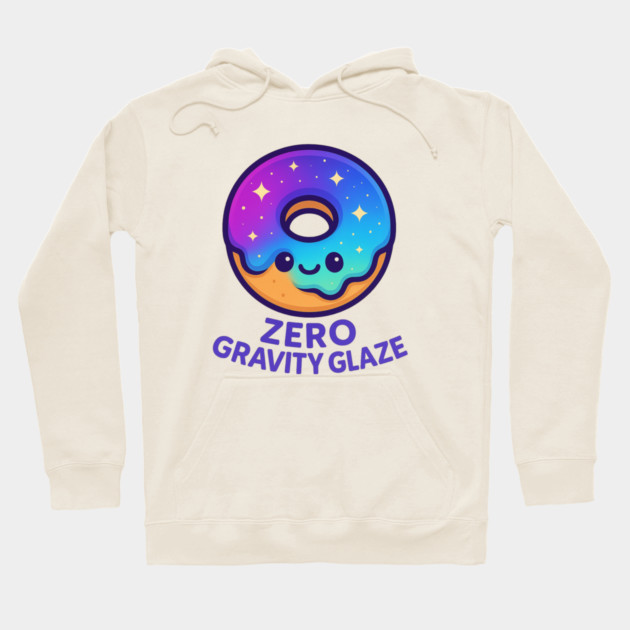 Zero Gravity Glaze – Cosmo Bites Kawaii Galaxy Donut Design Hoodie by Anne Lee