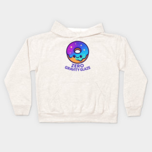 Zero Gravity Glaze – Cosmo Bites Kawaii Galaxy Donut Design Kids Hoodie