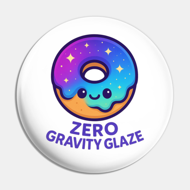 Zero Gravity Glaze – Cosmo Bites Kawaii Galaxy Donut Design Pin by Anne Lee