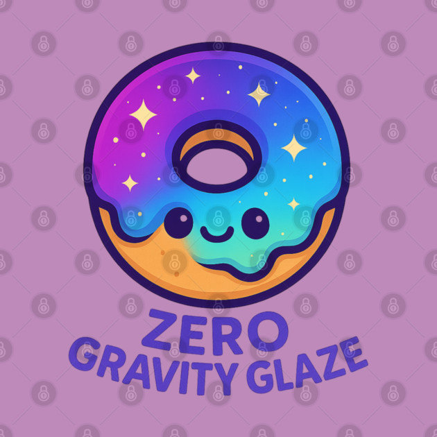 Zero Gravity Glaze – Cosmo Bites Kawaii Galaxy Donut Design by Anne Lee