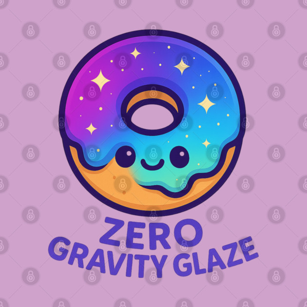 Zero Gravity Glaze – Cosmo Bites Kawaii Galaxy Donut Design by Anne Lee