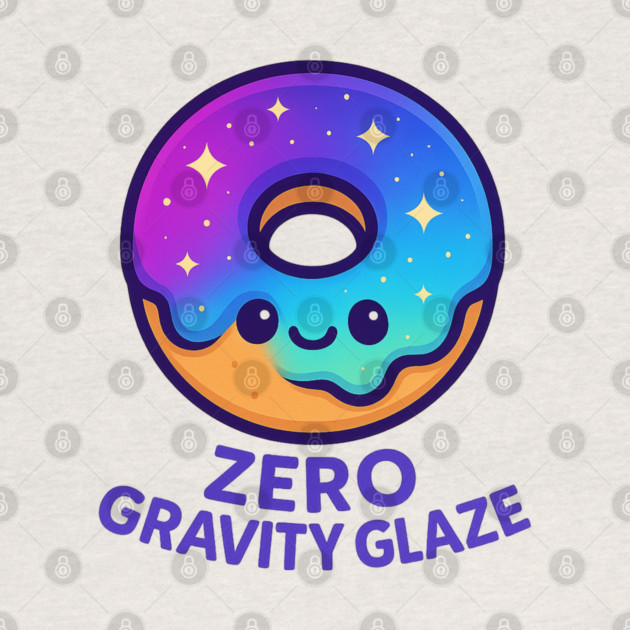 Zero Gravity Glaze – Cosmo Bites Kawaii Galaxy Donut Design by Anne Lee