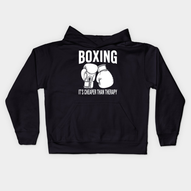Boxing is Cheaper Kids Hoodie by enrynz