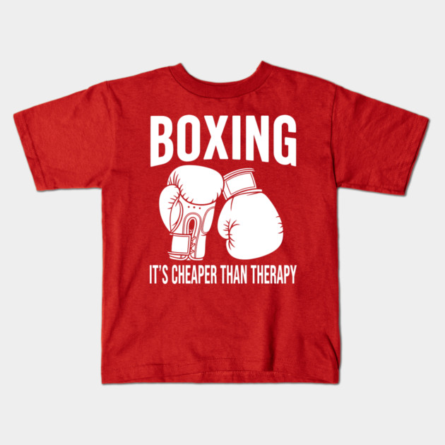 Boxing is Cheaper Kids T-Shirt by enrynz