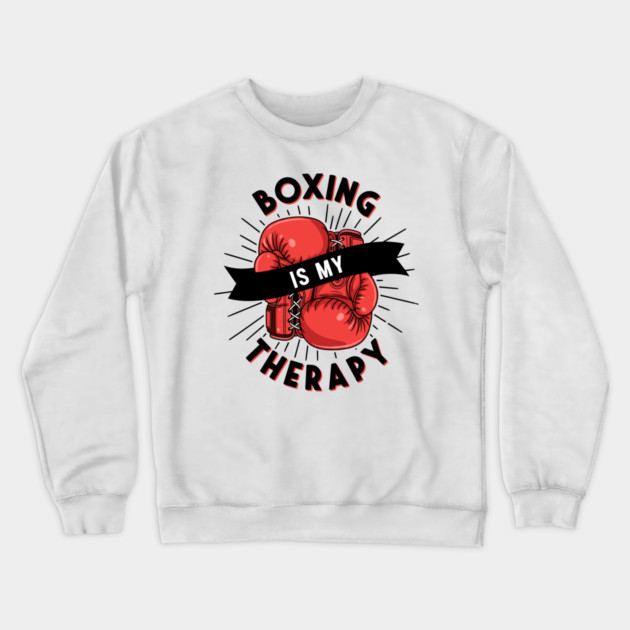 Boxing is my Therapy Crewneck Sweatshirt by enrynz