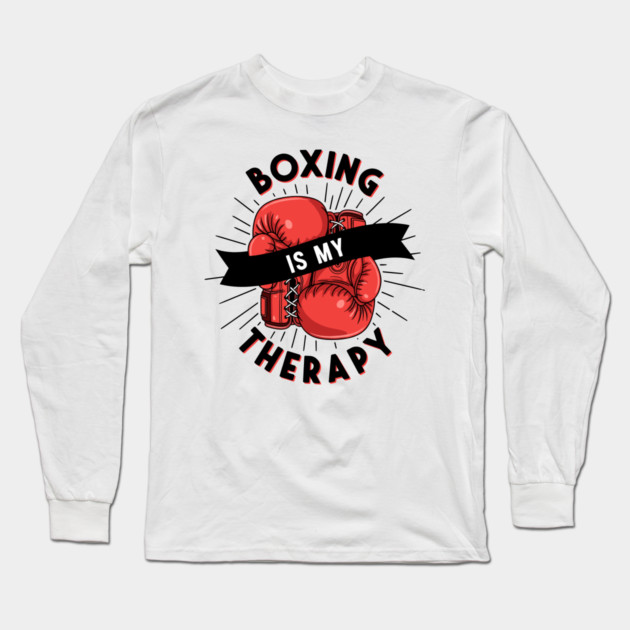 Boxing is my Therapy Long Sleeve T-Shirt by enrynz