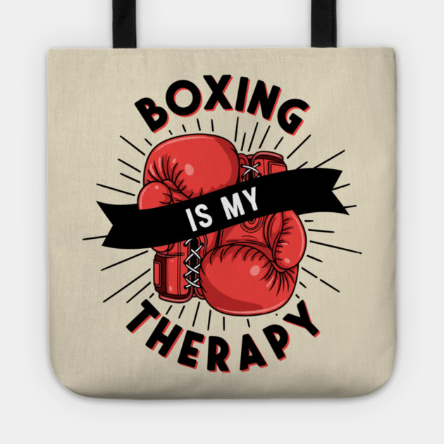 Boxing is my Therapy Tote by enrynz