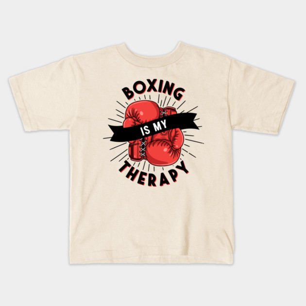 Boxing is my Therapy Kids T-Shirt by enrynz