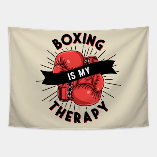 Boxing is my Therapy Tapestry by enrynz